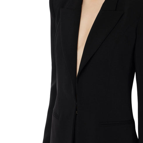 Elisabetta Franchi Tailleur Tailleur Donna con pantalone con inserto trasparente Nero - Francavilla Moda